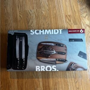 Schmidt Brothers 6 Piece BBQ Knife Set 100% Forged German Stainless Steel Blades